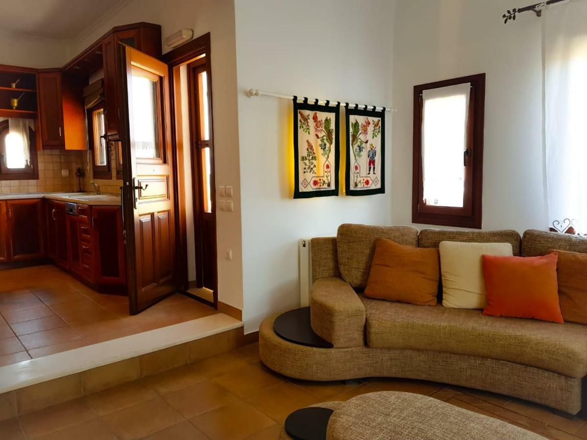 Sunshine House For 9, Cozy Set Up,Verandas, Sea View. Karterados  Dış mekan fotoğraf